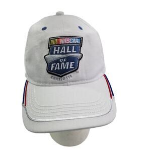Nascar Hall Of Fame White Snap Back Hat  101423-0466